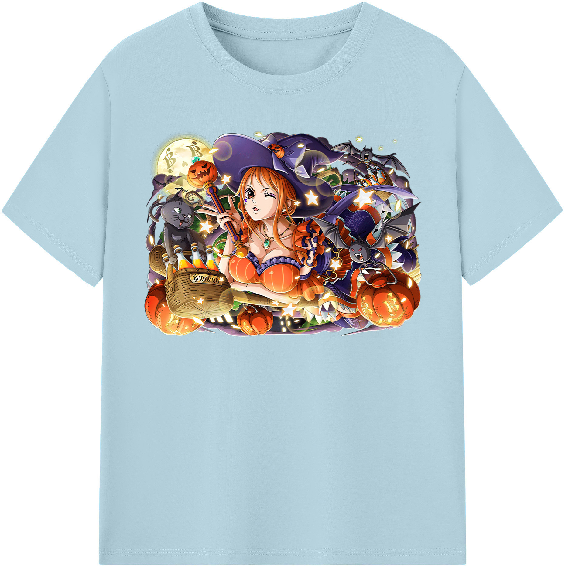 （画像用） ワンピース ナミ ONE PIECE Nami 綿100％半袖Tシャツ（フロントプリント）